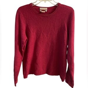 Fiona sweater 2 ply cashmere pink crewneck pullover Medium‎